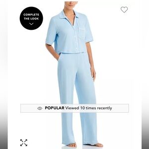 Aqua Soft Blue Women's Pajama Set